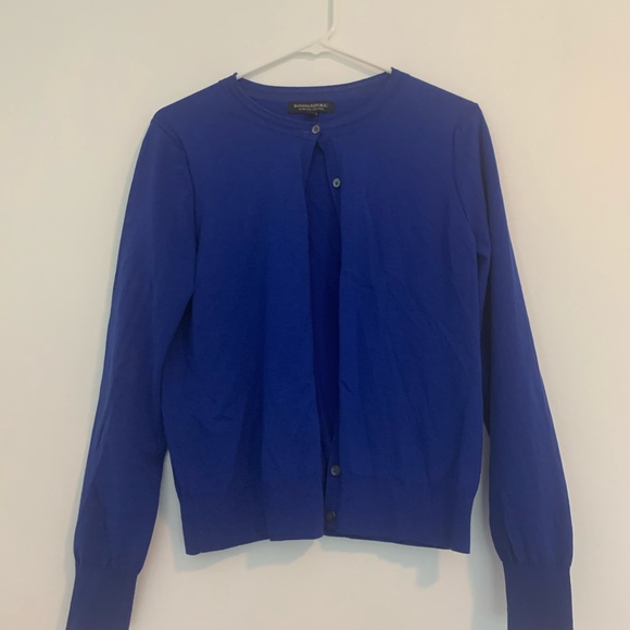 banana republic stretch cotton cardigan M - Picture 2 of 6